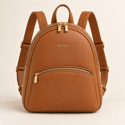 Becsa Women's Brown Mini Backpack
