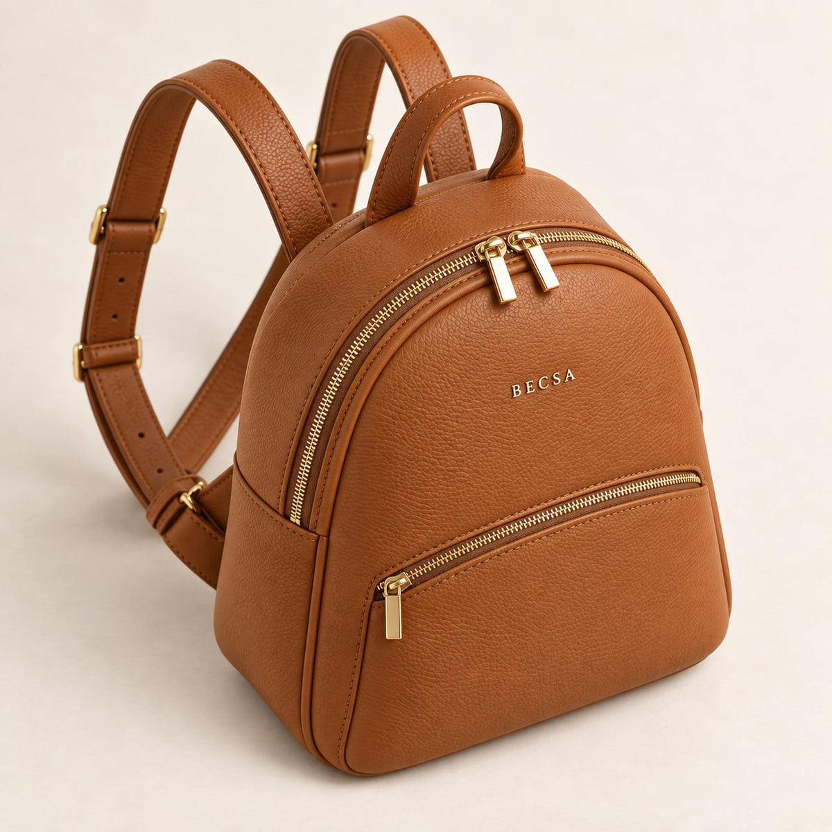 Becsa Women's Brown Mini Backpack