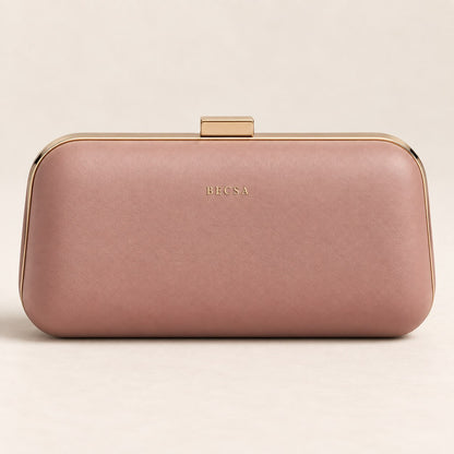 Becsa Women's Pink Clutch Bag