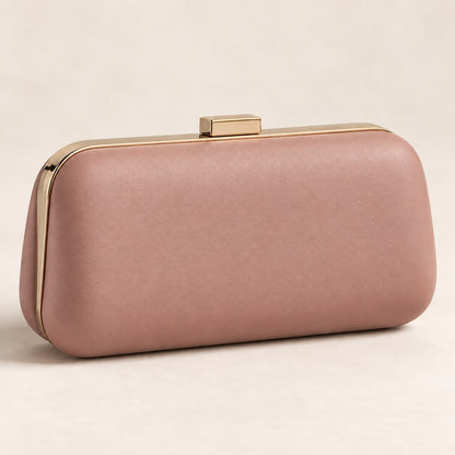 Becsa Women's Pink Clutch Bag