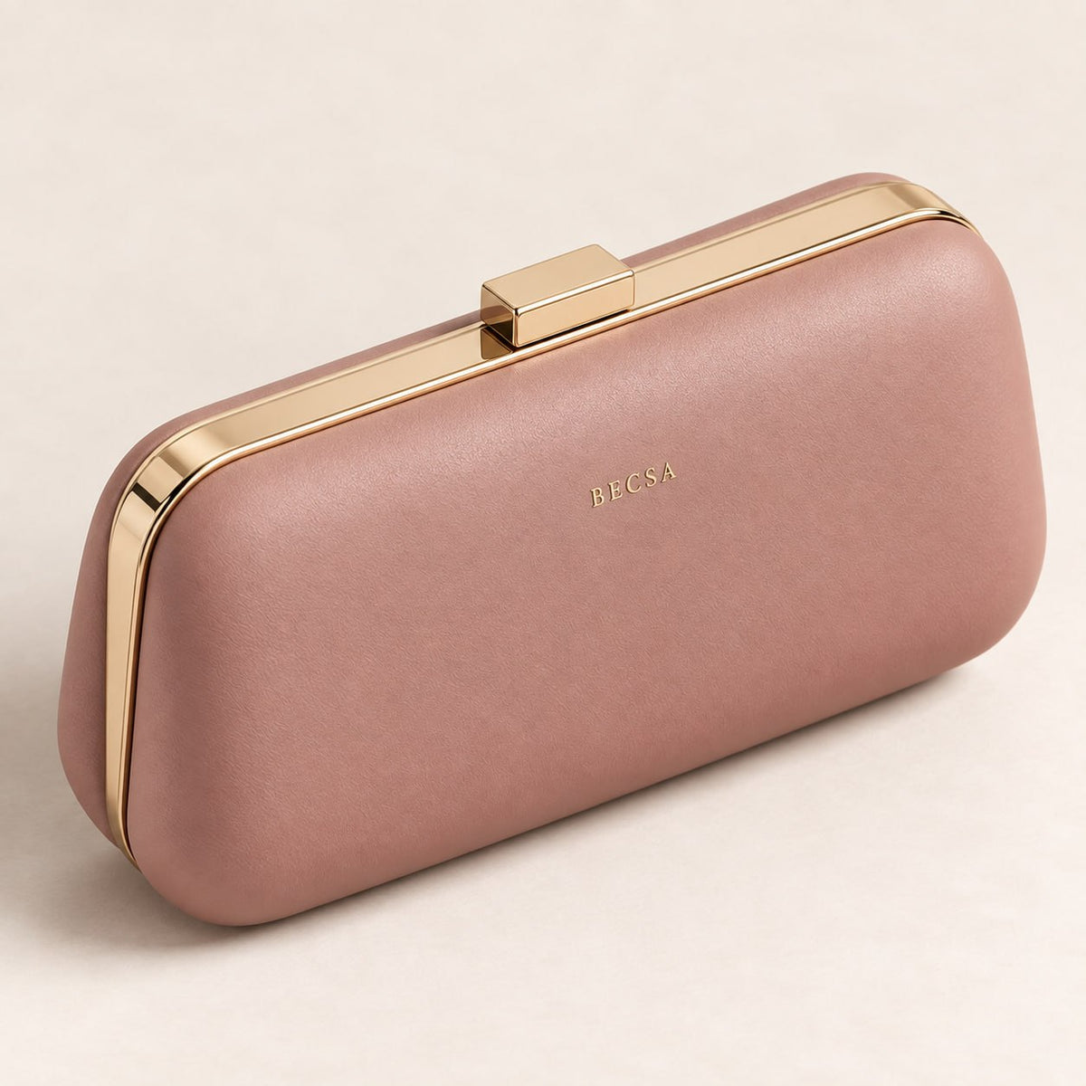 Becsa Women's Pink Clutch Bag