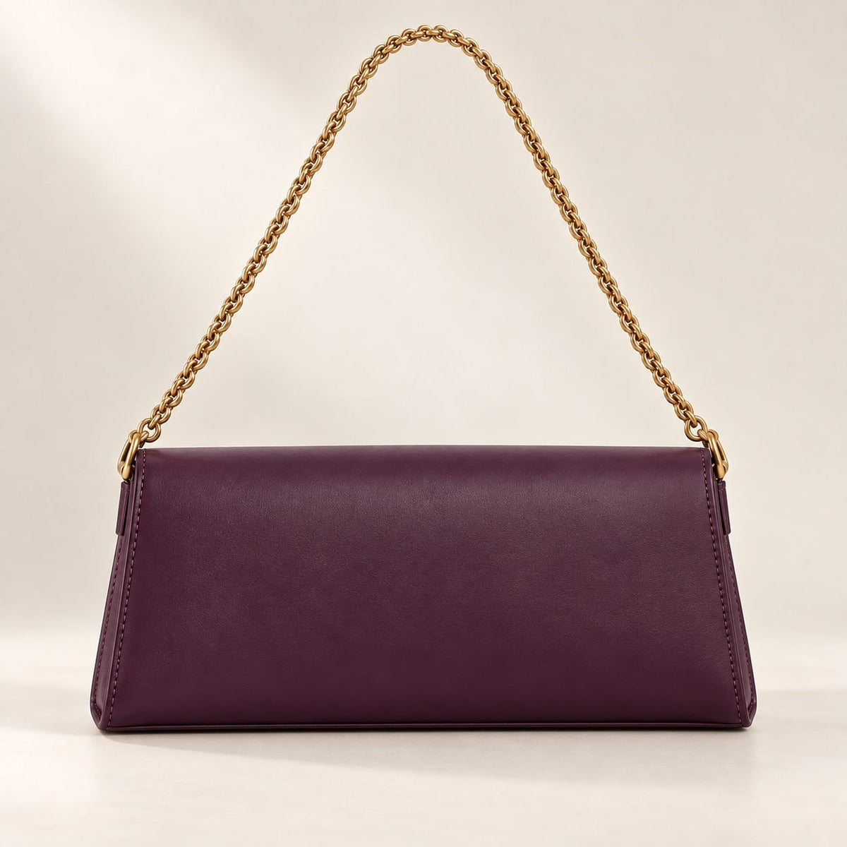 Becsa Women's Plum Chain Shoulder Bag